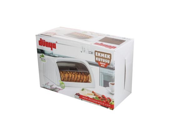 Chlebak Rattan 41,7 x 26,9 x 18,1 cm beżowy