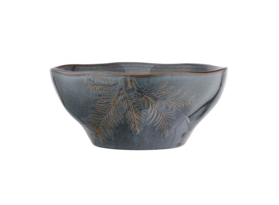 Miska ceramiczna 14 cm zielono-brązowa