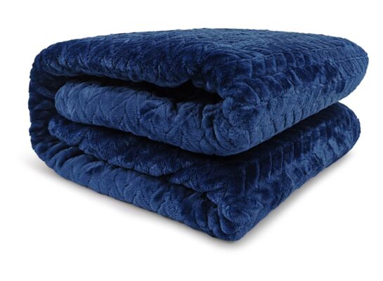 Koc FUERO 150 x 200 cm granatowy