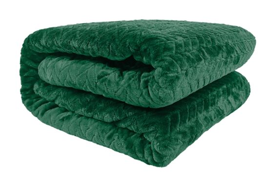 Koc FUERO 200 x 220 cm ciemnozielony