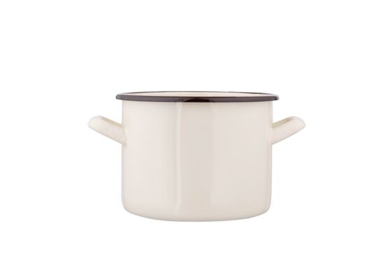 Garnek prosty 2,2 l śr. 16 cm wys. 12 cm krem