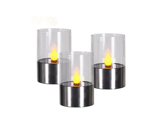 Lampka solarna świeczka 7,2 x 7,2 x 11,2 cm