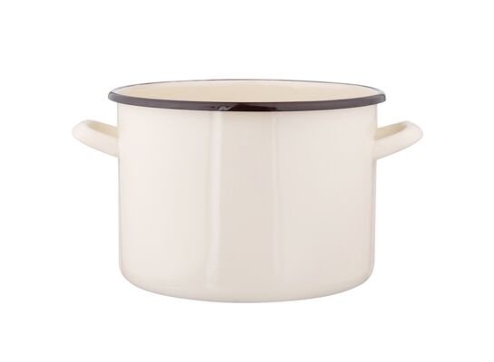 Garnek prosty 7,5 l śr. 24 cm wys. 17 cm krem