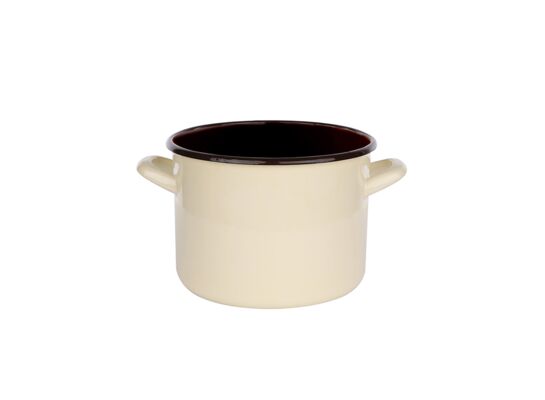 Garnek prosty 3,3 l śr. 18 cm wys. 14 cm krem/ciemny środek