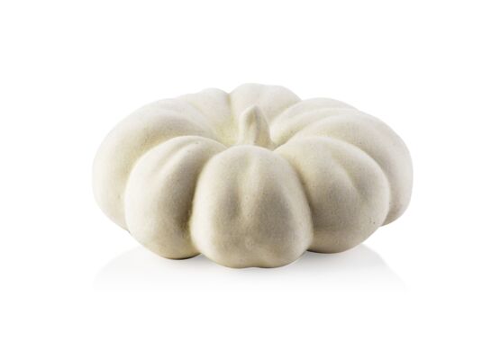 Figura dynia welurowa 18 x 18 x 7 cm beżowy