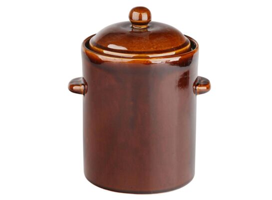 Garnek hermetyczny 5 l z pokrywka brązowy