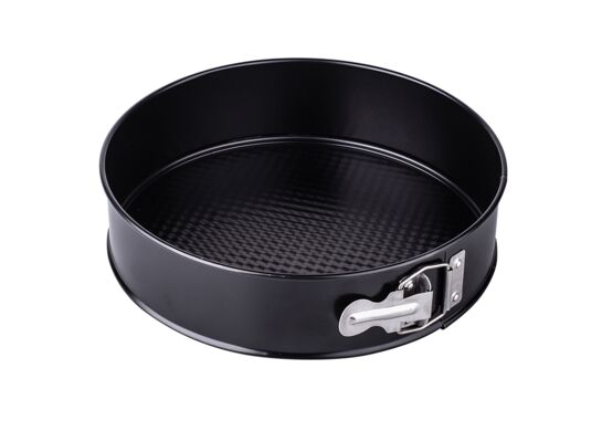 Tortownica 26 cm dno fakturowane non-stick czarna (990-104)