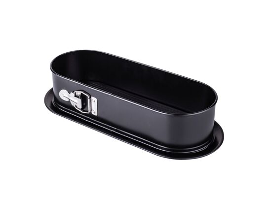 Tortownica prostokątna wąska 340 x 120 cm non-stick czarna
