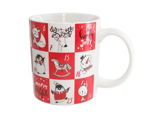 Kubek prosty NBC 330 ml kalendarz adwentowy COLOR BOX