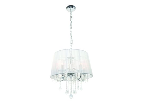 Lampa wisząca Mona 3 x E14 srebrna Light Prestige