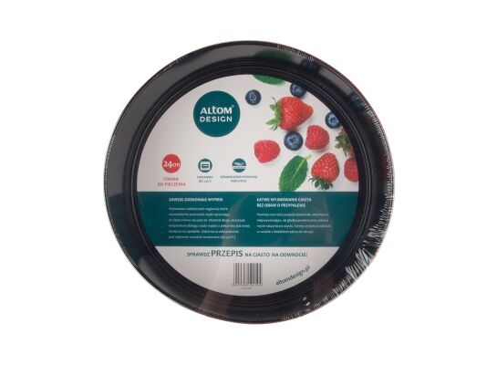 Tortownica 24 cm czerwona