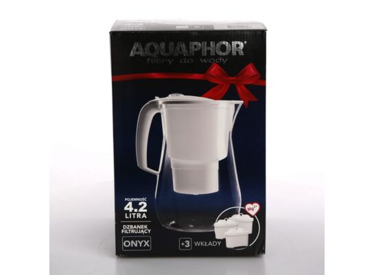 Dzbanek filtrujący 4,2 l Onyx + 3 wkłady magnezowe B100-25 biały Aquaphor