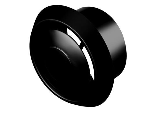 Anemostat wentylacyjny Ø125 czarny