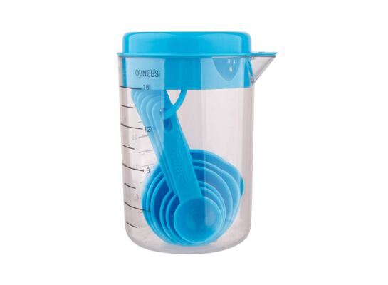 Kubek z miarką + zestaw 6 miarek Altomdesign