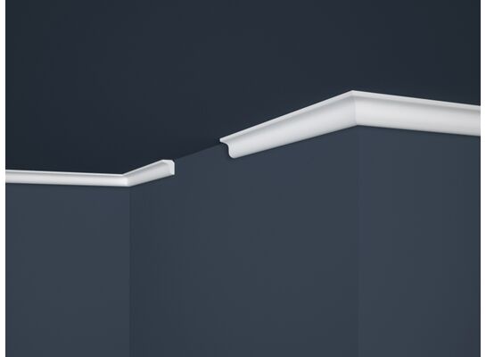 Listwa dekoracyjna E-3 2,5 x 200 cm biały 2 sztuki