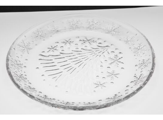 Talerz dekoracyjny 21,2 cm transparentny