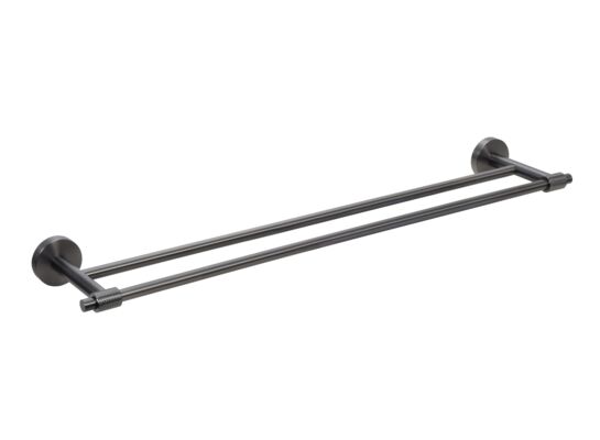 Wieszak kąpielowy SKALA podwójny szary