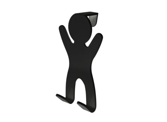 Wieszak podwójny CITY czarny