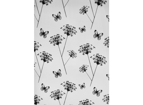 Zasłonka prysznicowa z kółeczkami BASIC FLOS 180 x 200 cm biały