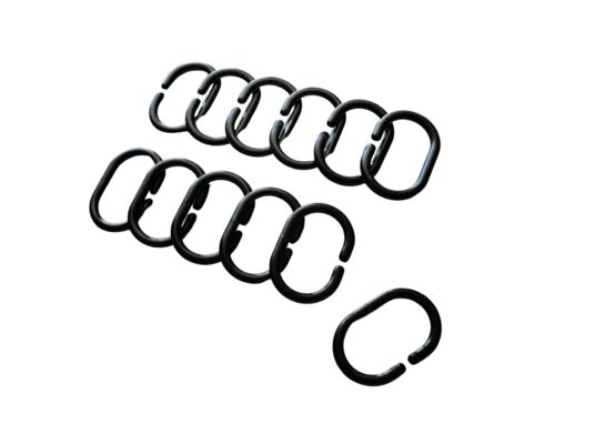 Kółka do zasłonek kpl.czarny