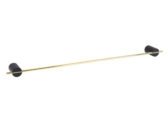 Wieszak kąpielowy SINTRA 60CM czarny/złoty