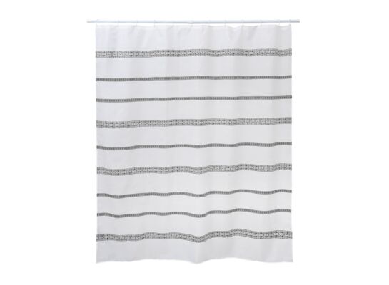 Zasłonka prysznicowa TXT MONDO 180 x 200 cm czarno/biały