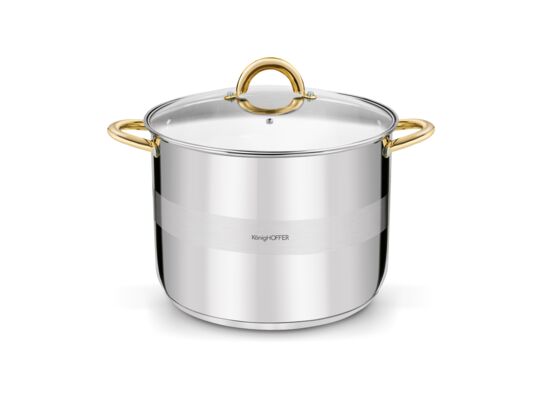 Garnek na indukcję wysoki Faro 28 x 21 cm 12 l gold KönigHOFFER
