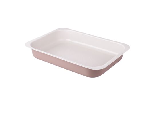 Forma do pieczenia tłoczona 36 x 26 cm non-stick caffe creme