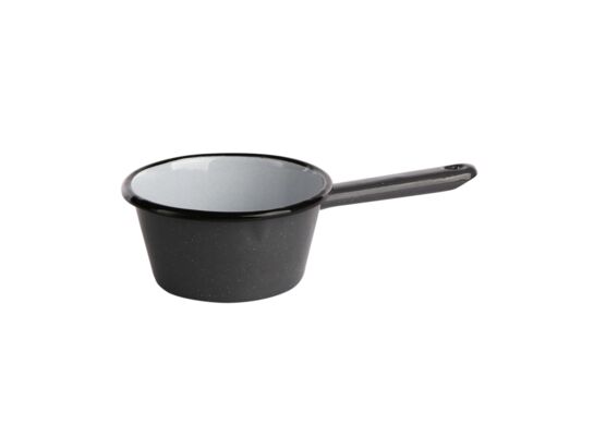 Rondel stożkowy z trzonkiem i dzióbkiem 0,45 l śr.12 cm szary nakrapiany