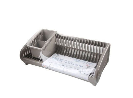 Suszarka do naczyń z ociekaczem taupe 47,5 x 22 x 20 cm