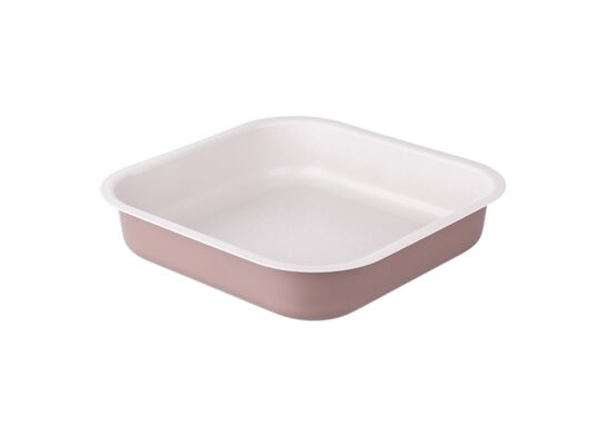 Forma do pieczenia tłoczona 26 x 26 cm non-stick caffe creme
