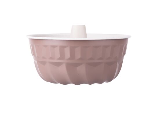 Forma z tuleją spiralna 22 cm non-stick caffe creme