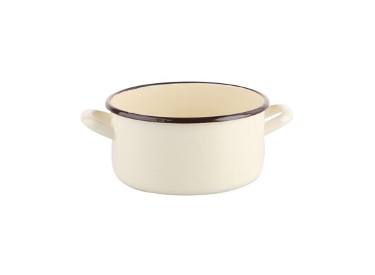 Rondel emaliowany 2,1 l śr. 18 cm krem