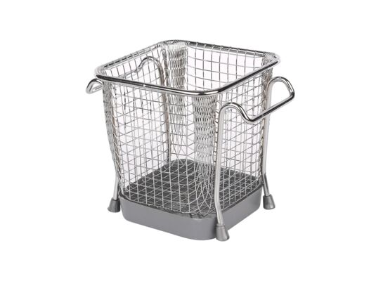 Ociekacz na sztućce kwadratowy chrom