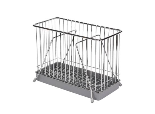 Ociekacz na sztućce prostokątny chrom