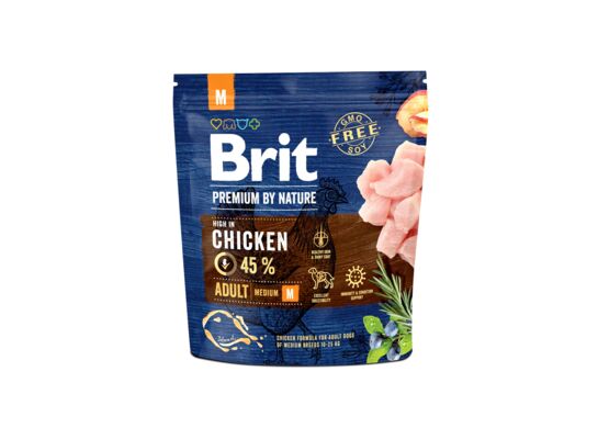 Karma sucha dla psa Premium by nature M 1 kg Brit