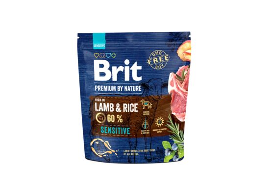 Karma sucha dla psa Premium by nature Sensitive lamb 1 kg Brit