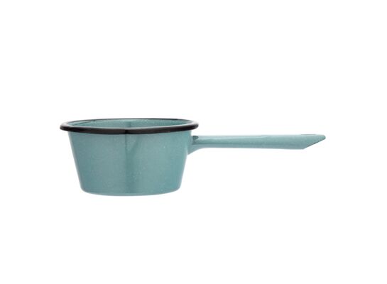 Rondel stożkowy z trzonkiem i dzióbkiem 450 ml 12 cm szałwiowy nakrapiany