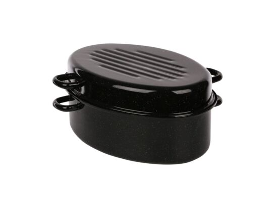 Brytfanna emaliowana 7,1 l + pokrywa 3,1 l śr. 38 cm