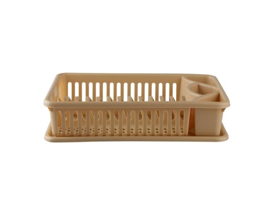 Suszarka do naczyń prostokątna 43 x 27 x 9,5 cm beżowa