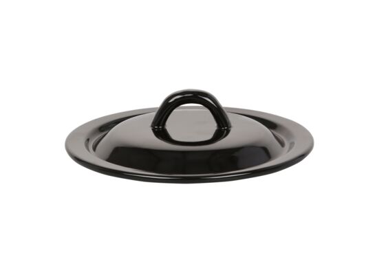 Pokrywa emaliowana 22 cm czarna