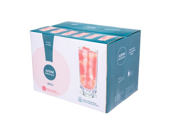 Komplet 6 szklanek Ibiza 300 ml