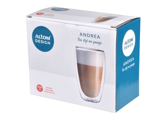 Komplet 2 szklanek termicznych Andrea 450 ml