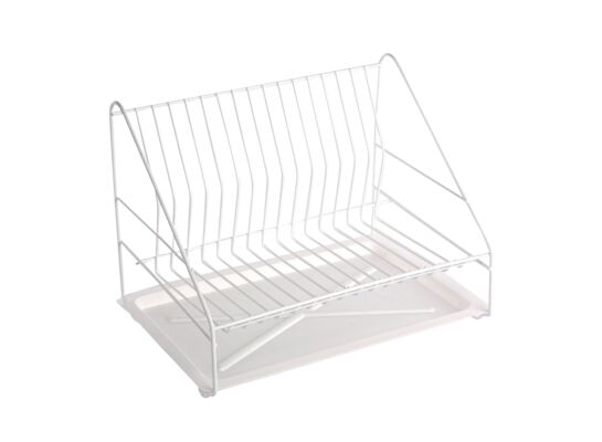 Suszarka do naczyń 1-poziomowa 35 cm SMART biała z tacką