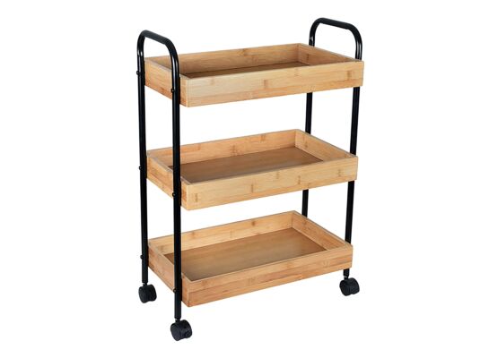 Regał UMBRA 3 półki bambus czarny