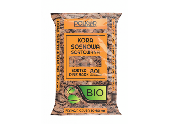 Kora sosnowa sortowana 80 l BIO 50-80 mm