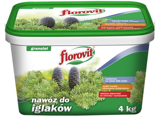 Nawóz do roślin iglastych wiadro 4 kg Florovit