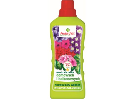 Nawóz do roślin domowych i balkonowych butelka 1,1 kg Fruktovit