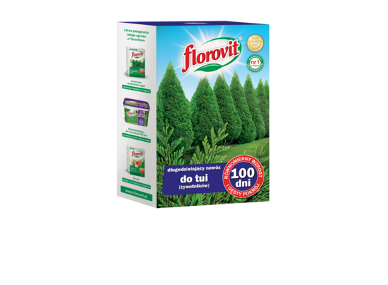 Nawóz długodziałający do tui (żywotników) - 100 dni karton 1 kg Florovit