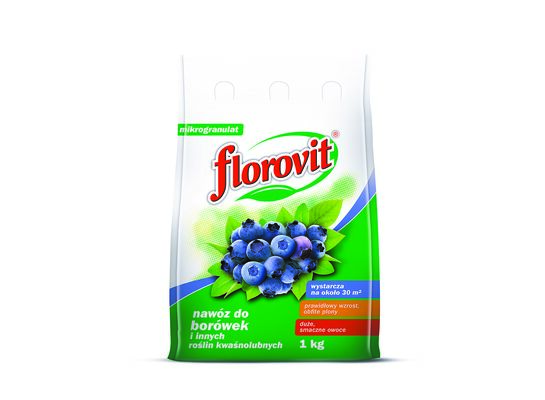 Nawóz do borówek i innych kwaśnolubnych roślin worek 1 kg Florovit